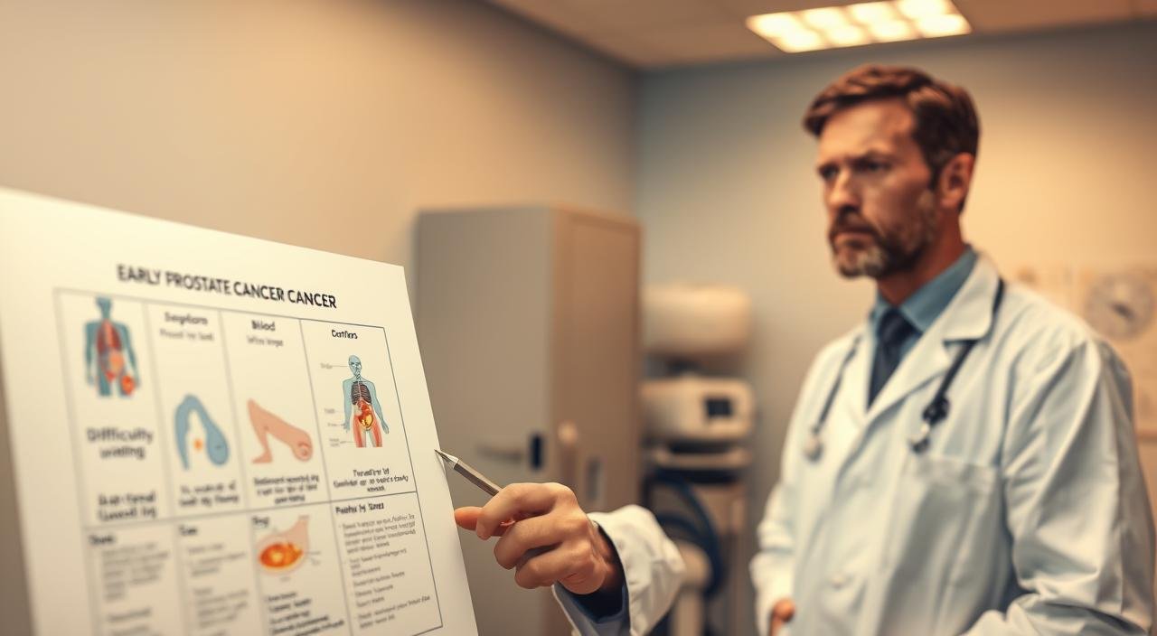 quais os primeiros sintomas de câncer de próstata